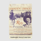 Ride 🎖️ Pancho Villa  Mexicaans Golfhanddoek (Voorkant)
