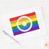 Ride Pride Cycling Wheel Rechthoekige Sticker (Envelop)