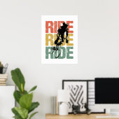 Ride Ride fietsenrol Poster (Thuiskantoor)