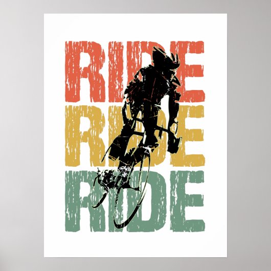 Ride Ride fietsenrol Poster (Voorkant)
