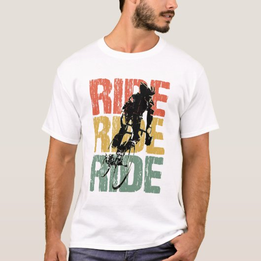 Ride Ride  fietsenrol T-shirt (Voorkant)