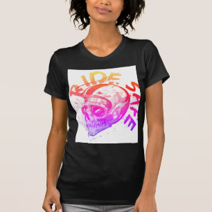 Ride Safe Skull Helmet T-shirt