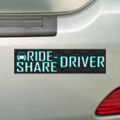Ride Share Rijden Uber Driver Rideshare Decal Bumpersticker (Op auto)
