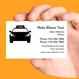 Ride Share Taxi Transport Visitekaartje