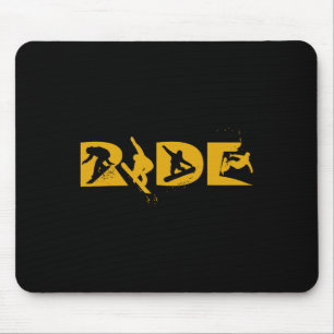 Ride Snowboarden Grappig Snowboard Snowboarder Gif Muismat