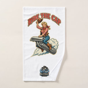 Ride the Cap – Klassieke natte scheerhanddoek Handdoek