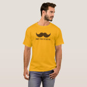 Ride the 'Stache T-shirt (Voorkant volledig)