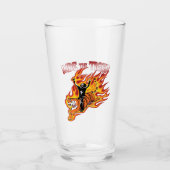 Ride the Tiger Heavy Metal Illustration Glas (Voorkant)