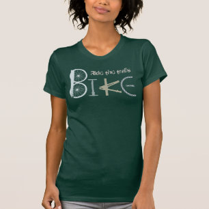 Ride the Trails Mountainbike Quote Sport Fietsen T-shirt
