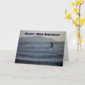 RIDE THE WAVE EN VEEL PLEZIER OP DE 15E VERJAARDAG KAART (Gele Bloem)