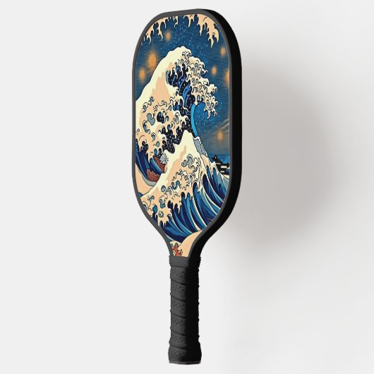 Ride the Wave - Retro Groovy Pickleball Paddle Art (Links)