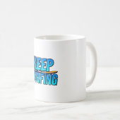 Ride the Wave : Retro Surfing Typography Mug (Devant droit)