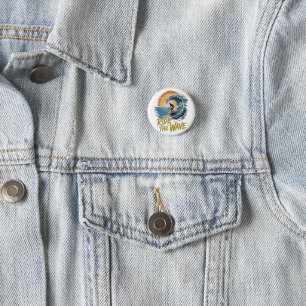 Ride the Wave Ronde Button 3,2 Cm