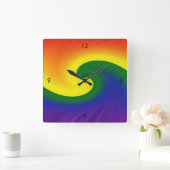 Ride the Wave Square Wall Clock Vierkante Klok (Huis)