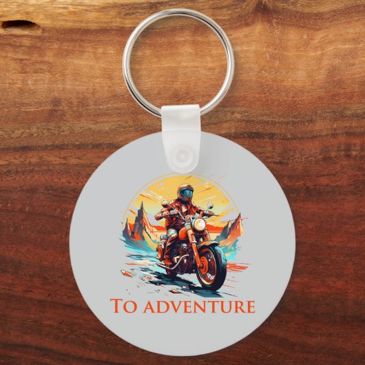 Ride to Adventure Sleutelhanger (Voorkant)