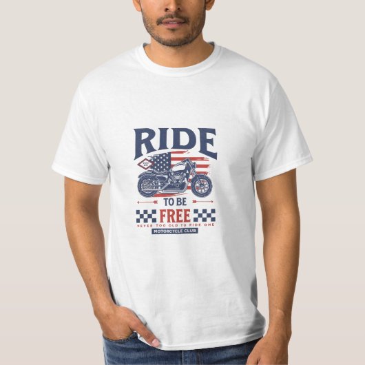 Ride to Be Free T-shirt (Voorkant)