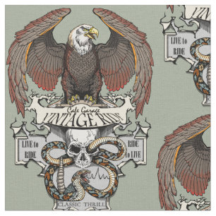 Ride to Live Live to Ride Biker-ontwerp Stof