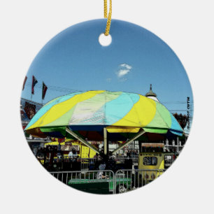 Ride van Kiddie Car en Truck Amusement Park Keramisch Ornament