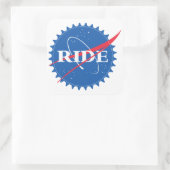 Ride Vierkante Sticker (Tas)