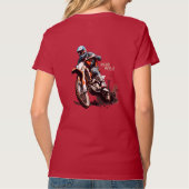 Ride Wild | V-hals voor dames T-shirt (Achterkant)
