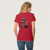Ride Wild | V-hals voor dames T-shirt (Achterkant volledig)