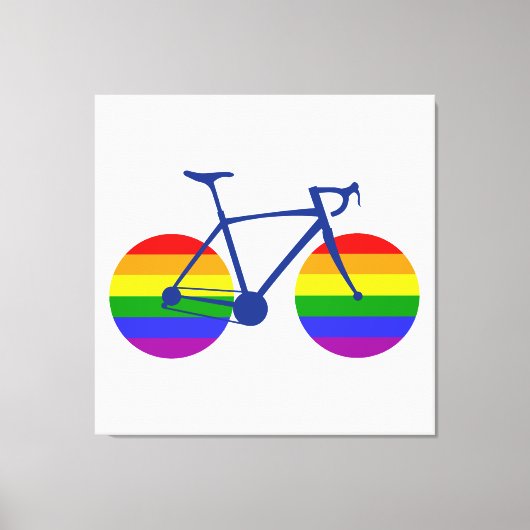 Ride with Pride Bike Canvas Afdruk (Voorkant)