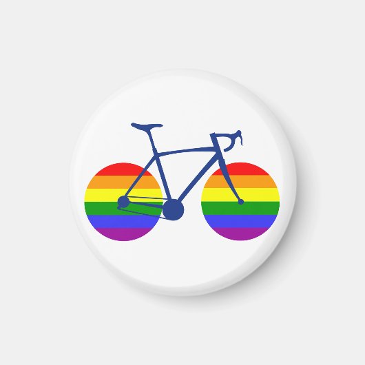 Ride with Pride Bike Magneet (Voorkant)