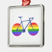 Ride with Pride Bike Metalen Ornament (Links)