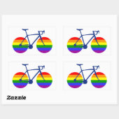 Ride with Pride Bike Rechthoekige Sticker (Vel)