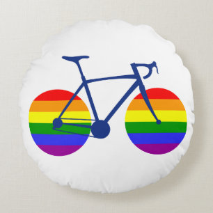 Ride with Pride Bike Rond Kussen