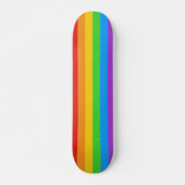 Ride with Pride: Regenboogvlag Skateboard (Voorkant)
