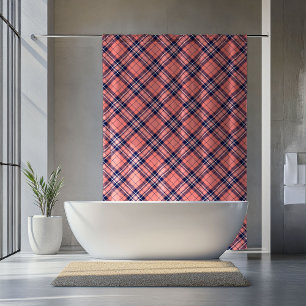 Rideau à Carreaux pour Retraités Corail Nuit Style