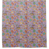Rideau Boho Groovy Rétro Pastel Bain Vibes (Devant)