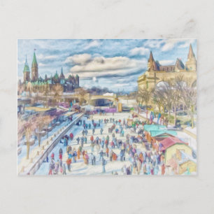 Rideau Canal Ottawa Canada Briefkaart