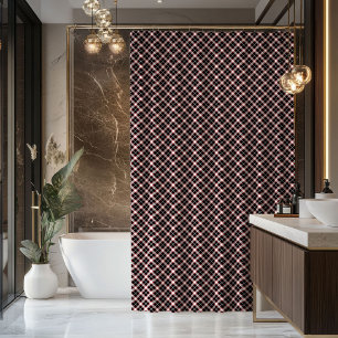 Rideau Carreaux Rustique Rouge Noir Cadeau pour No