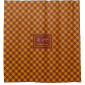 Rideau d'automne personnalisé de style tartan tend (Devant)