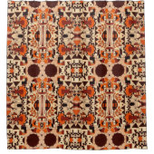 Rideau de douche - 051 - Abstrait Orange-Brown (Devant)