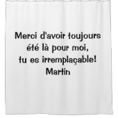 Rideau de douche 100% personnalisable (Devant)