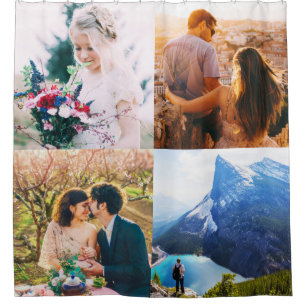 Rideau de douche 4 bordure photo Impression