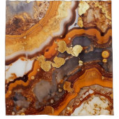 Rideau de douche à agate de veine or (Devant)