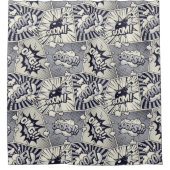 Rideau de douche à bulles de bande dessinée (Devant)