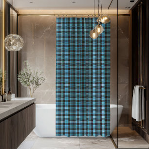 Rideau de douche à carreaux masculin Idée cadeau
