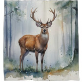 Rideau de douche à cerfs de forêt (Devant)