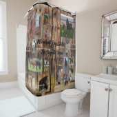 Rideau de douche à cheval (En situation)