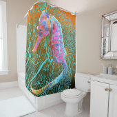 Rideau de douche à cheval électrique (En situation)