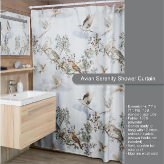 Rideau de douche à ciel ouvert