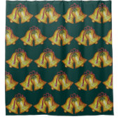 Rideau de douche à cloches de Noël (Devant)