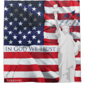 Rideau de douche à drapeau américain (Devant)