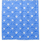 Rideau de douche à échelle en cérulean (Devant)