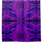 Rideau de douche à feuille violet (Devant)